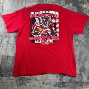 Vintage Alabama Crimson Tide‎ 2012 Champions Shirt XL Roll Tide NCAA Football